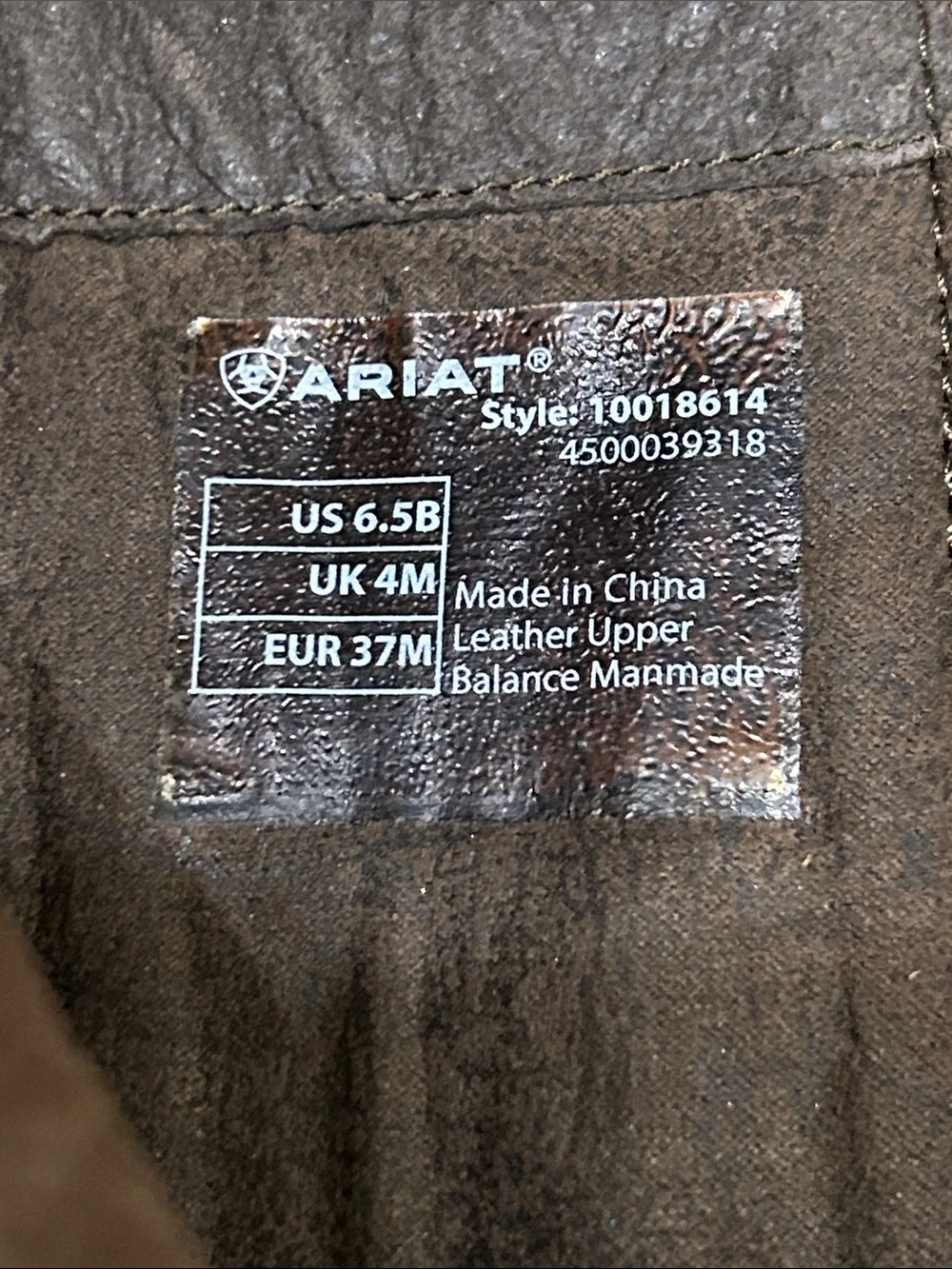 Ariat dark brown